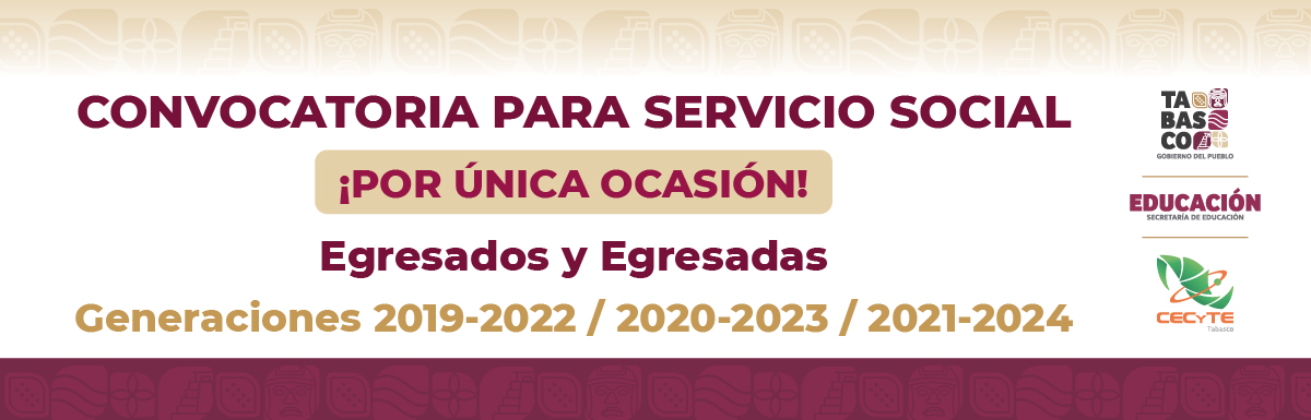 Convocatoria para Servicio Social                  