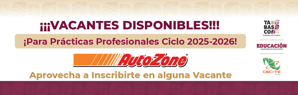 ¡¡¡VACANTES DISPONIBLES!!!            
